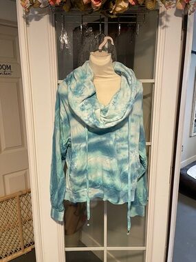 Young Fabulous & Broke Light Blue Tie-Dye Hoodie